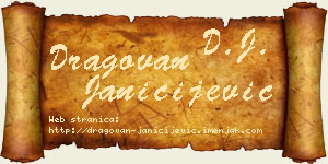 Dragovan Janičijević vizit kartica